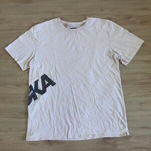 Hoka One One Airolite Top T Shirt L Run Crew Neck Women's Peach Orange